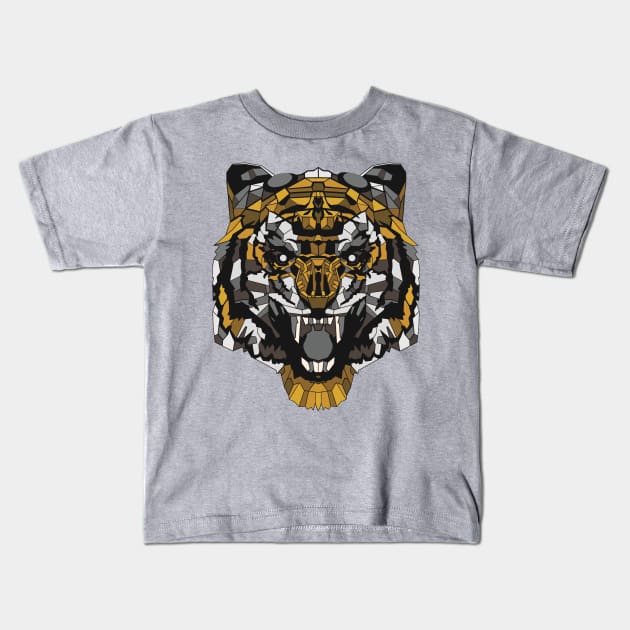 CyberTiger Kids T-Shirt by RusMRush